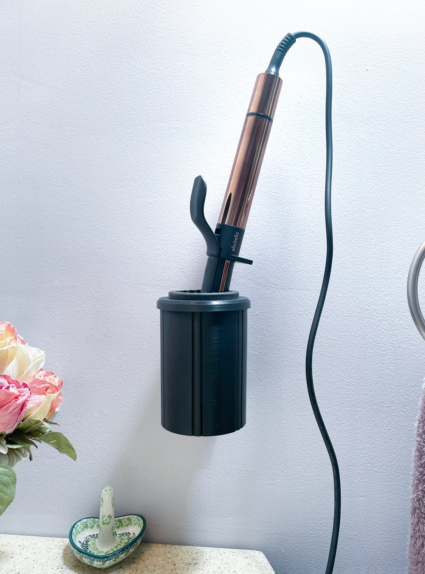 Curling Iron Holder Wall Mountable