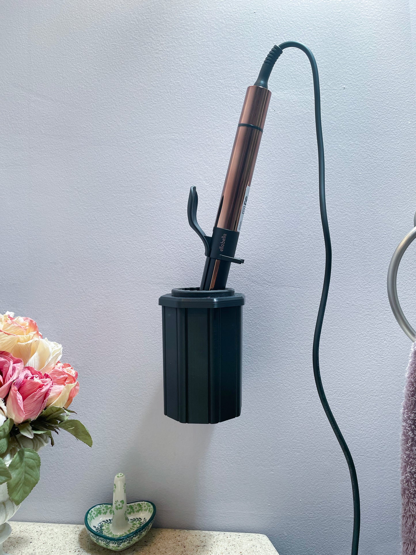 Curling Iron Holder Wall Mountable